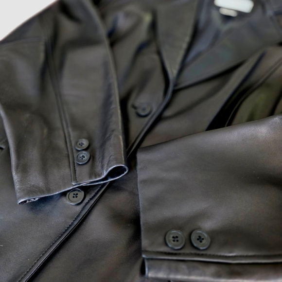 Preston & York Genuine Lamb Skin Leather Coat/ Jacket Buttery Soft Size 3X Black - Picture 13 of 16